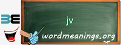 WordMeaning blackboard for jv